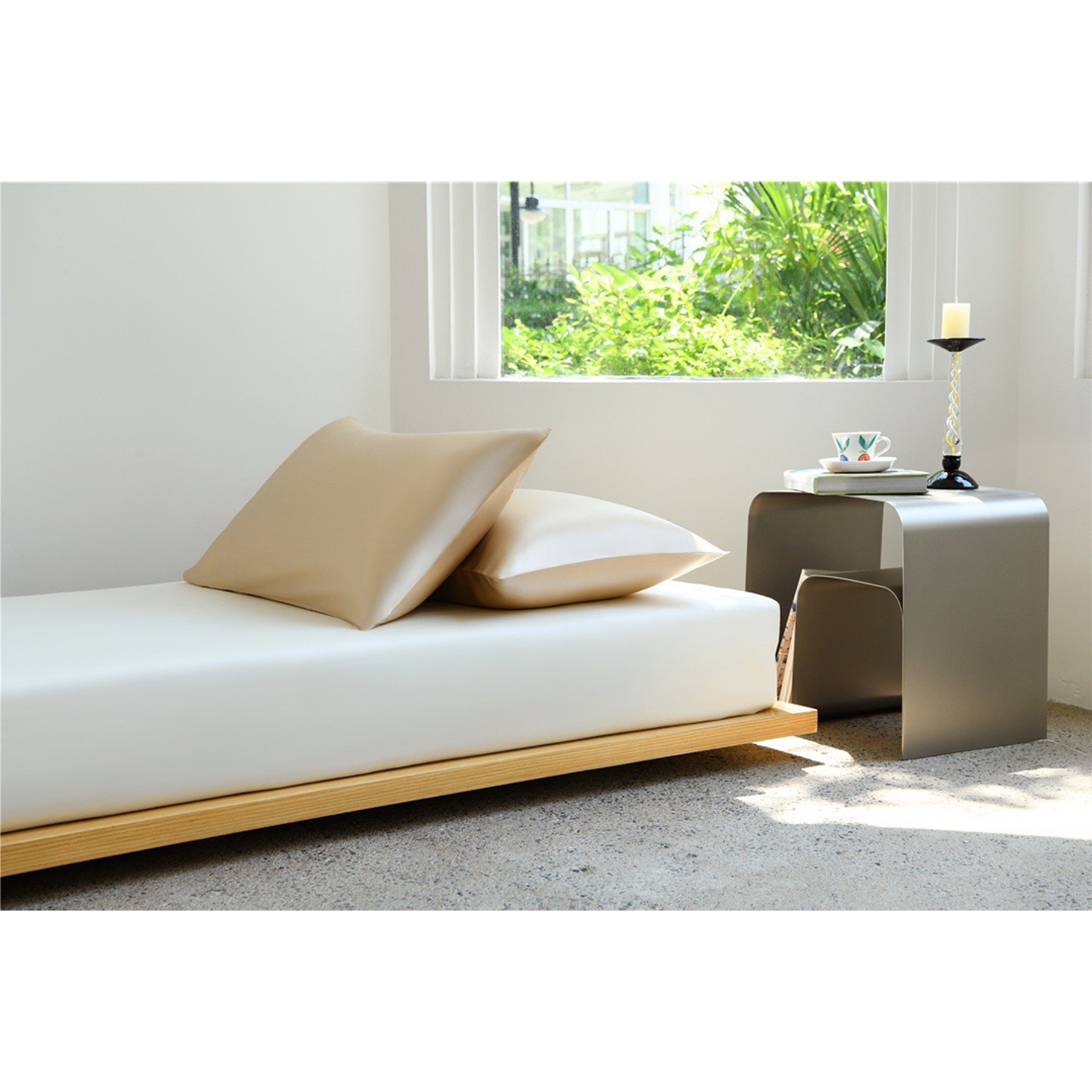 LIWOO高定系列｜素色蚕丝枕套 6a级19姆米高克重床品（单只）