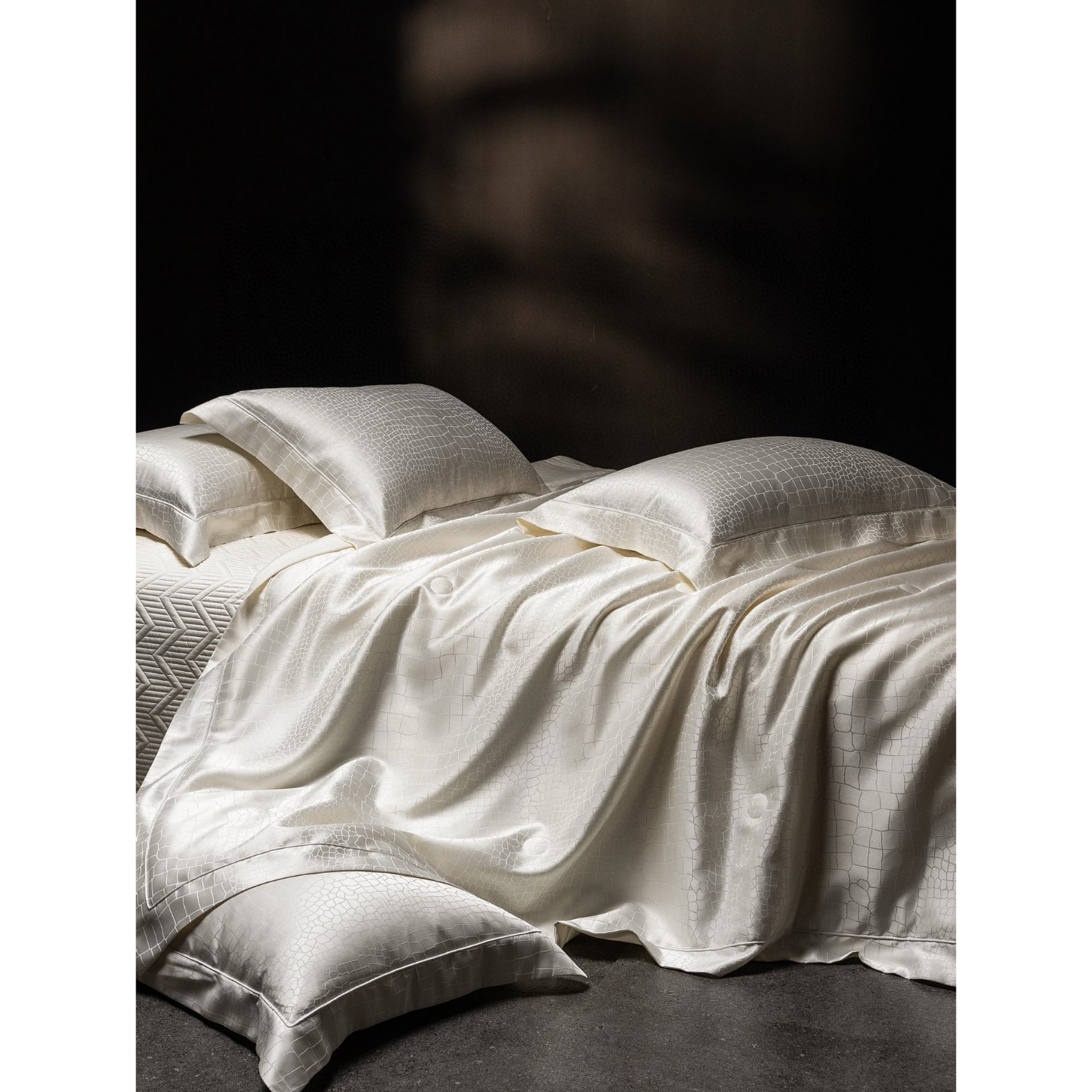 LIWOO｜60SLF兰精天丝夏被四件套 鎏金色系 意式轻奢床品（3色）