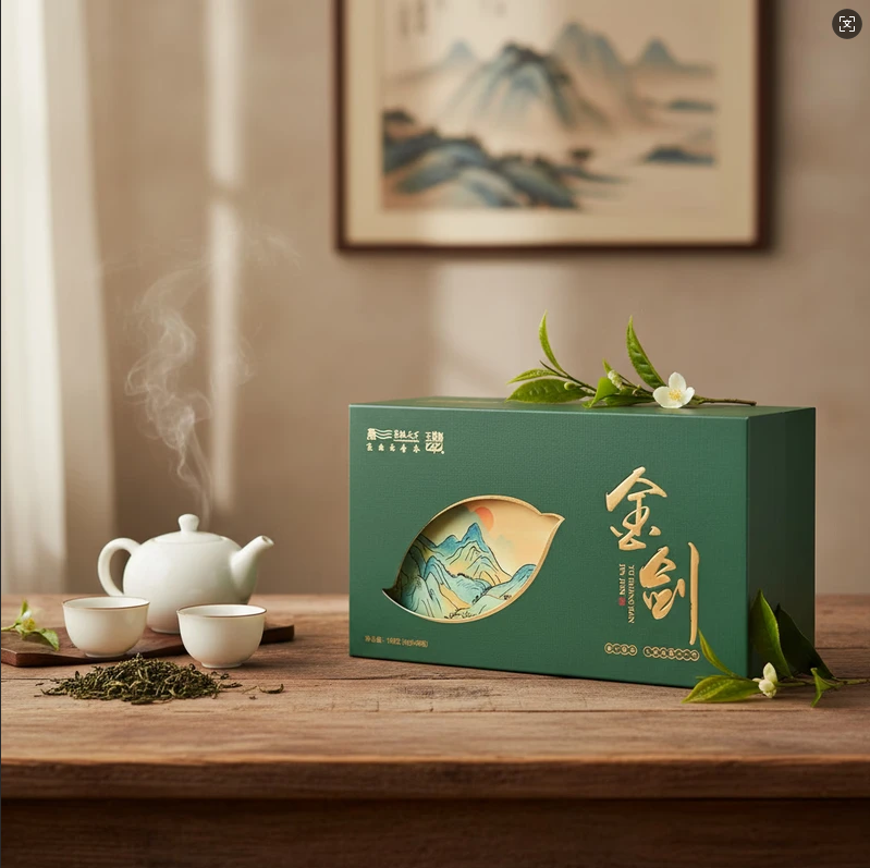 2026玉皇剑•金剑春茶明前有机芽茶160克( 4g*5泡*8盒)