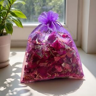 玫瑰花瓣香包香囊车载去烟味花香包香薰挂件植物干花摆件衣柜增香