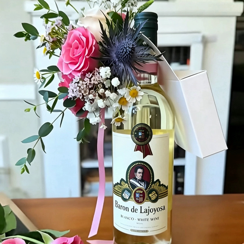 西班牙原装进口红酒 拉赫约莎男爵干白葡萄酒750ML