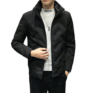 2025冬装3D印花修身经典立领男羽绒服外套A230-Y05-P155（控199）图片