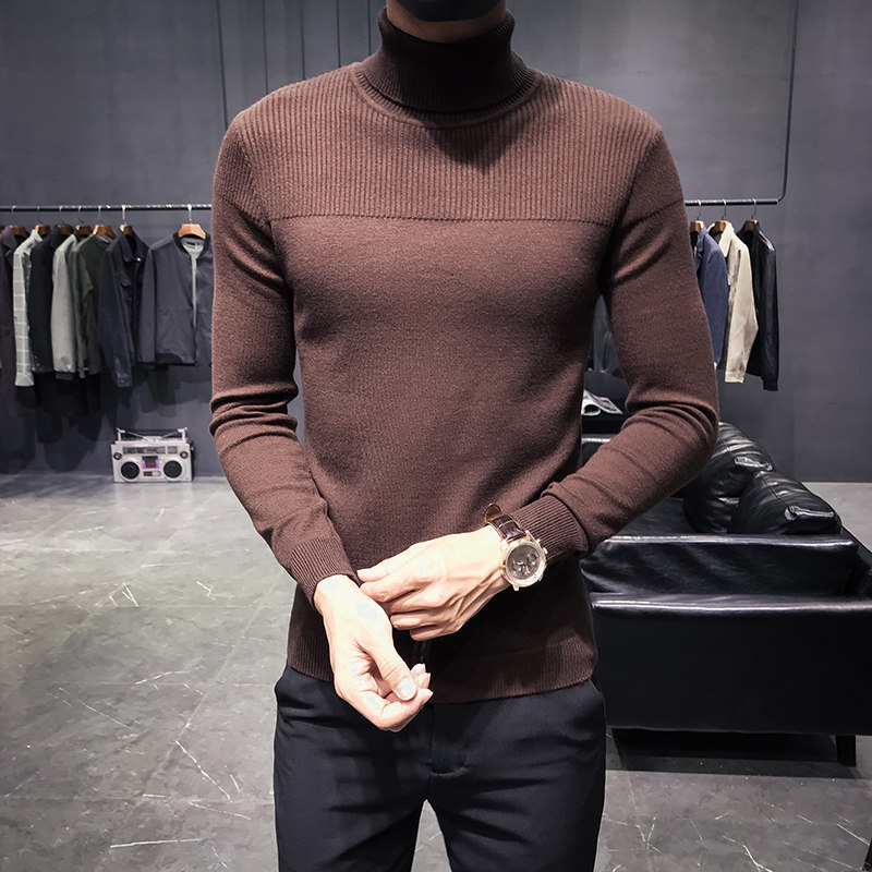 2025秋冬装高领时尚修身男装毛衣打底衫A230-M02-P55,男装T恤,电商A230