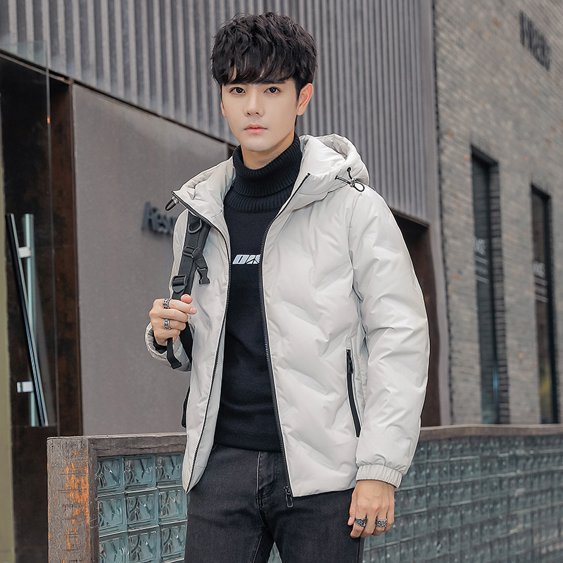 2025冬季男标90连帽压花休闲保暖羽绒服A230-K002-P195(控290)，男装羽绒服，电商A230