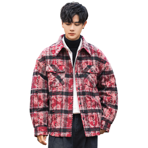 2025年冬男微宽松牛仔衬衫领标90羽绒服A230-5885-P259(控359)图片