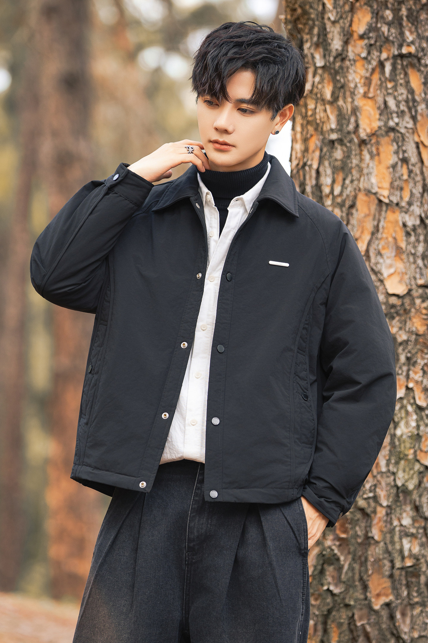 2025冬男宽松新标90%白鸭绒轻薄羽绒服A230-95702-P195(控290),男装羽绒服,电商A230