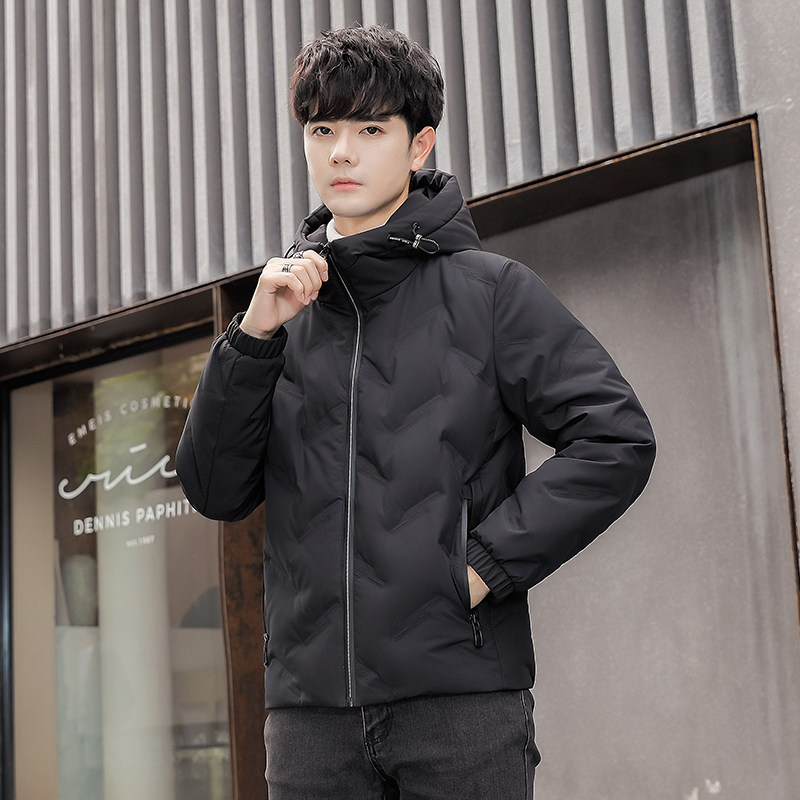 2025冬季男标90连帽压花休闲保暖羽绒服A230-K002-P195(控290),男装羽绒服,电商A230