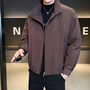 2025冬男宽松立领标90白鸭绒韩式羽绒服A230-8068-P268(控368)图片