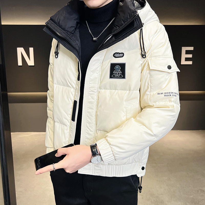 2025秋冬男款微阔连帽宇航员羽绒服外套A230-6927-P195（控288），男装羽绒服，电商A230