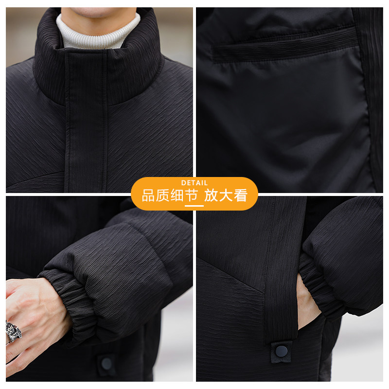 2025冬季男款微宽松立领3D立体面料羽绒服A230-6853-P195(控285）图片