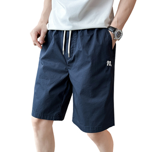 2025男士夏款水洗棉布修身字母刺绣休闲短款A230-2303-P45(控68)图片