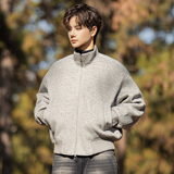 2025年冬季男款年货针织立领加棉呢子外套A230-1086-P185(控285），女装短外套，电商A230