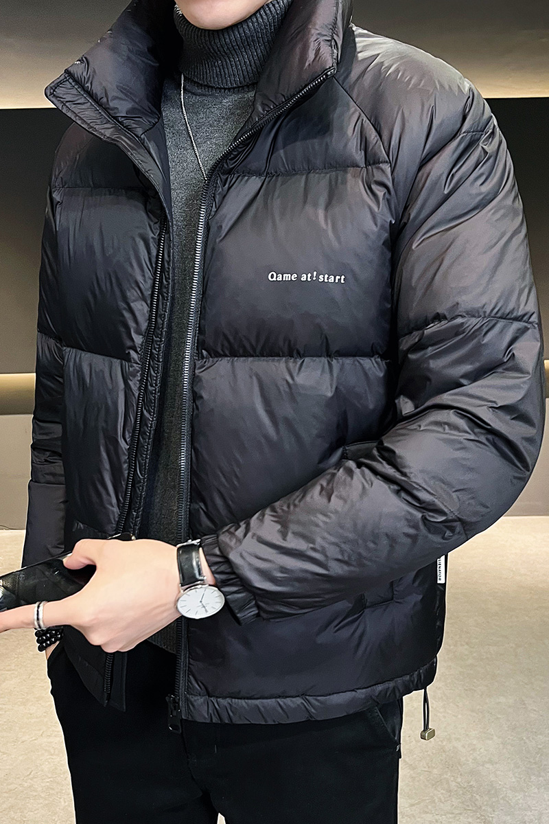 2025冬男女同款立领字母印花纯色面包服A230-7007-P145（控245），鞋类箱包手腕包，电商A230