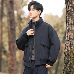 2025年冬男微宽松立领标90工装式羽绒服A230-95710-P220(控320)图片