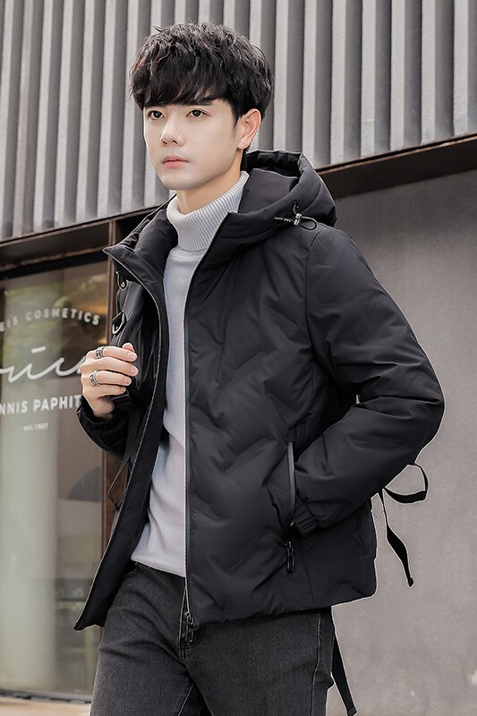2025冬季男标90连帽压花休闲保暖羽绒服A230-K002-P195(控290),男装羽绒服,电商A230