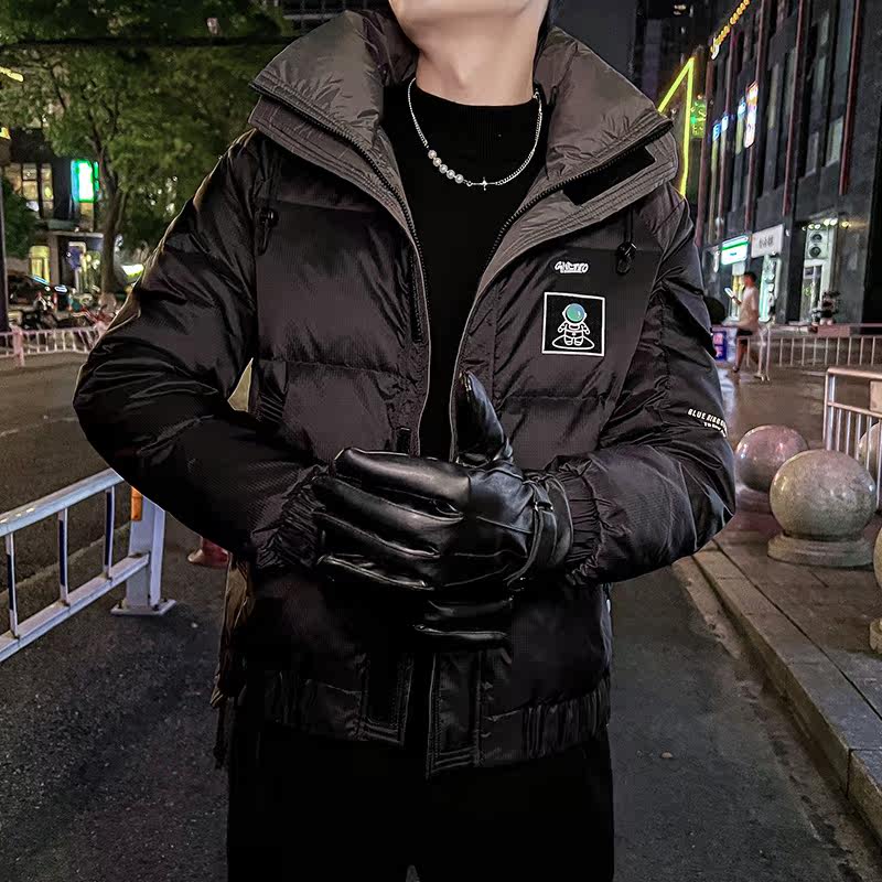 2025冬主推男小宽松连帽宇航员立体面料羽绒服外套A230-6927-P195,男装羽绒服,电商A230