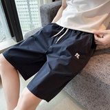 2025男士夏款水洗棉布修身字母刺绣休闲短款A230-2303-P45(控68)，男装休闲裤，电商A230