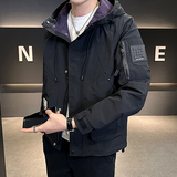 2026春季男款微宽松连帽工装拼色夹克外套A230-24013-P125(控168)，男装夹克，电商A230