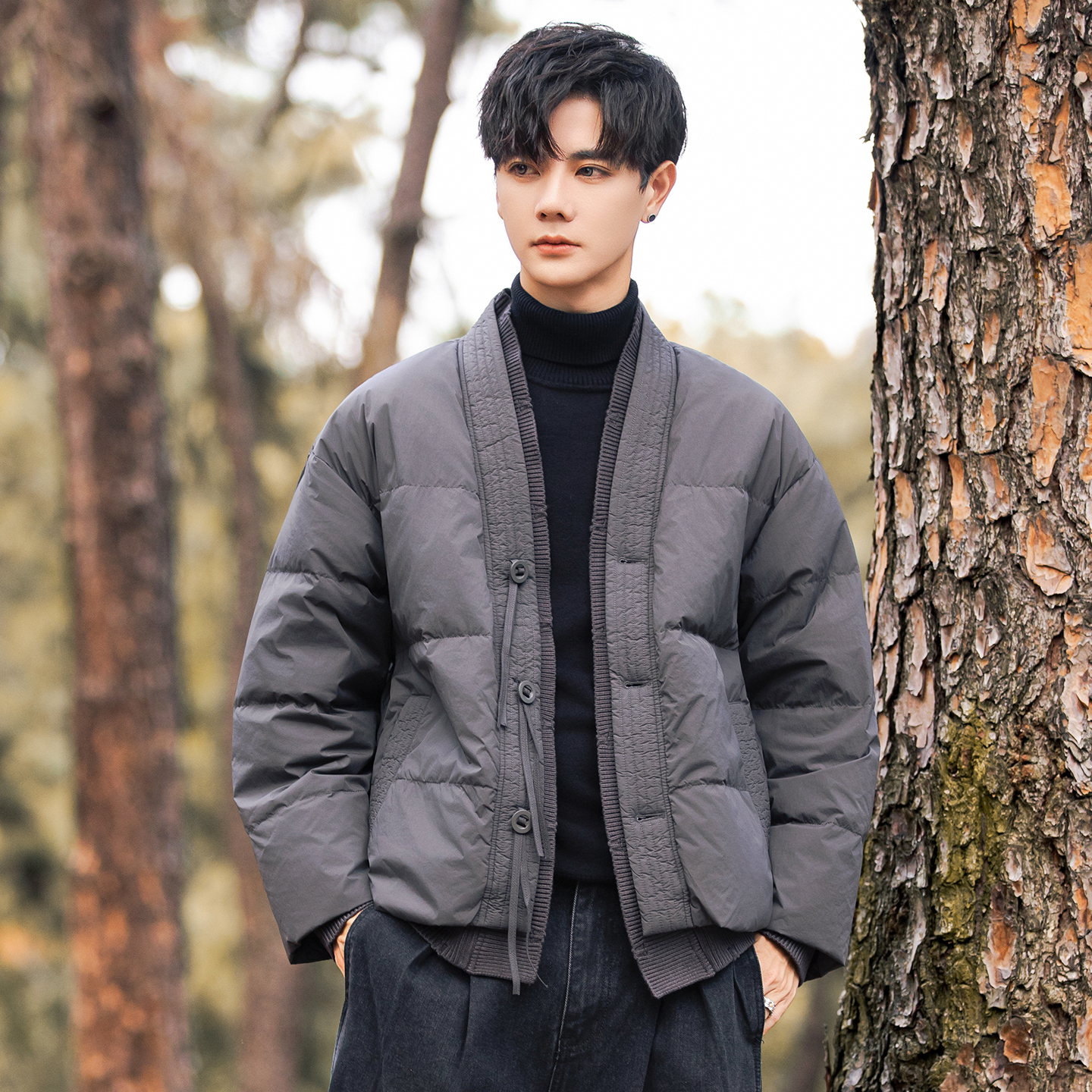 2025年冬男微阔标90针织拼接西装羽绒服A230-95718-P268(控368),男装西服套装,电商A230 2025年冬男微阔标90针织拼接西装羽绒服A230-95718-P268(控368),男装西服套装,电商A230