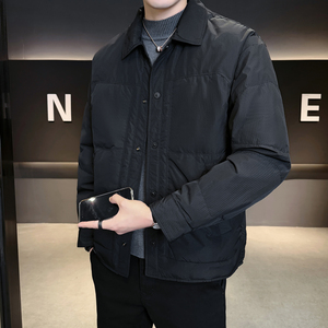 2025冬男修身方领标90白鸭绒轻薄羽绒服A230-28803-P195(控280)图片