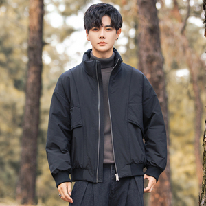 2025年冬男微宽松立领标90工装式羽绒服A230-95710-P220(控320)图片