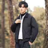2025冬男微宽松磨砂面料标90方领羽绒服A230-1001-P238(控338)，男装羽绒服，电商A230