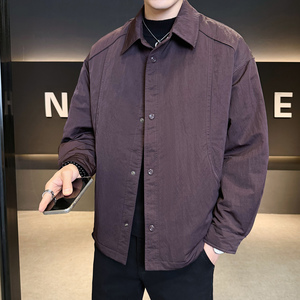 2025年冬男微宽松标90韩系衬衫式羽绒服A230-8131-P265(控365)图片