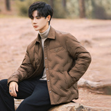 2025冬男修身方领90%白鹅绒轻薄羽绒服A230-A999-P239(控299)，男装羽绒服，电商A230