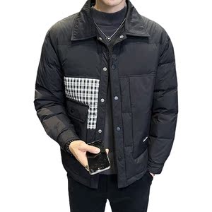 2025年冬季男微宽松修身民族风拼色羽绒服A230-23655-P165(控265)图片