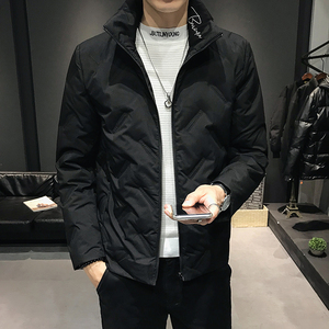 2025冬装3D印花修身经典立领男羽绒服外套A230-Y05-P155（控199），男装羽绒服，电商A230