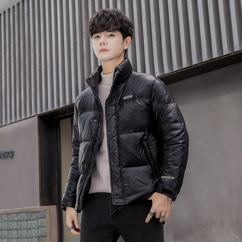 2025冬款男款拼接细格贴标微宽松羽绒服A230-66010-P125（控199）,男装羽绒服,电商A230