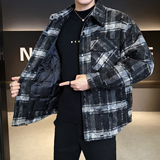 2025年冬男微宽松牛仔衬衫领标90羽绒服A230-5885-P259(控359)，男装衬衫，电商A230