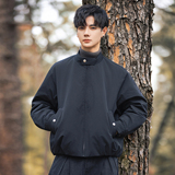 2025冬男宽松圆领标90白鸭绒轻奢羽绒服A230-8166-P275(控375)，男装羽绒服，电商A230
