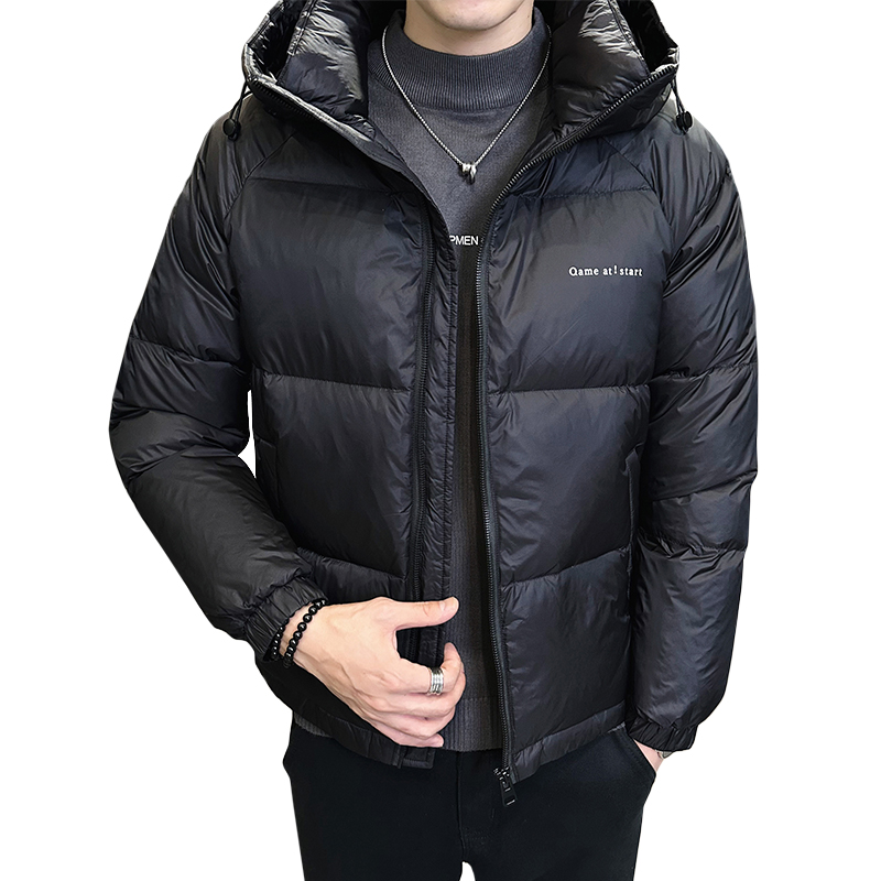2025年冬季男微阔连帽字母印花面包服羽绒服A230-108-P160(控255)，男装羽绒服，电商A230