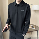 2026春季男士套头翻领新款拼接卫衣打底衫A230-66569-P80(控115)，男装T恤，电商A230