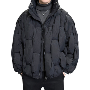 2025冬男年货宽松立领酒桶块标90羽绒服A230-8901-P420(控599)图片