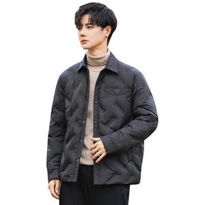 2025冬男修身方领90%白鹅绒轻薄羽绒服A230-A999-P239(控299)图片