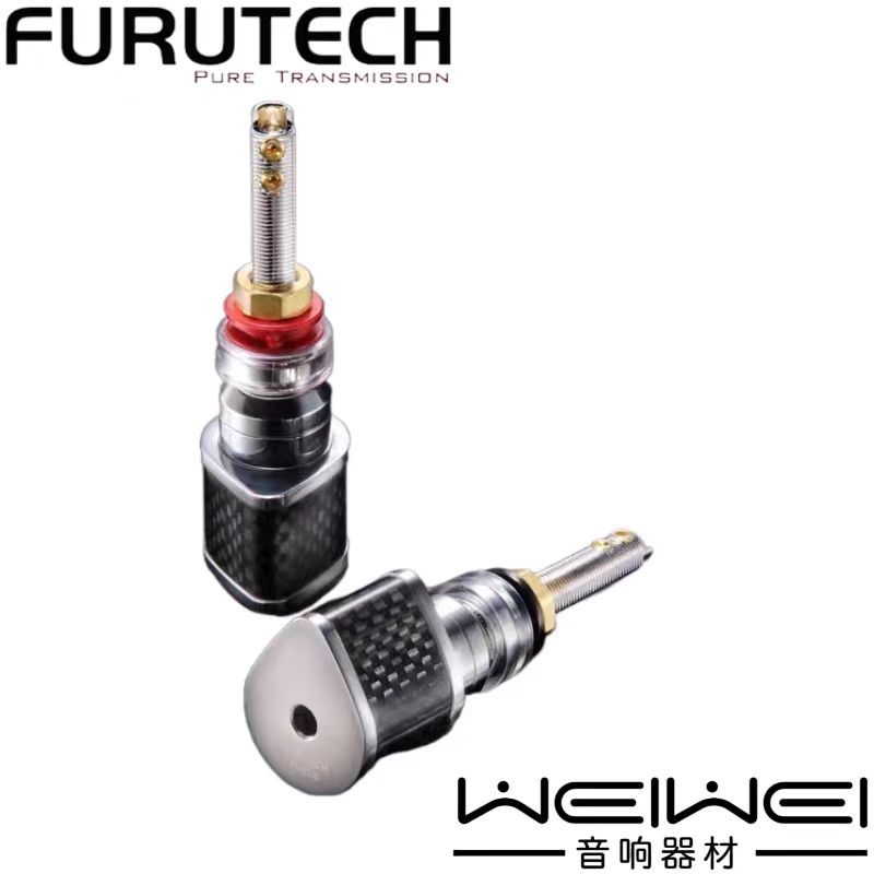 原装古河 FURUTECH FT-818(R) 镀铑 旗舰发烧音箱喇叭接线柱 插座