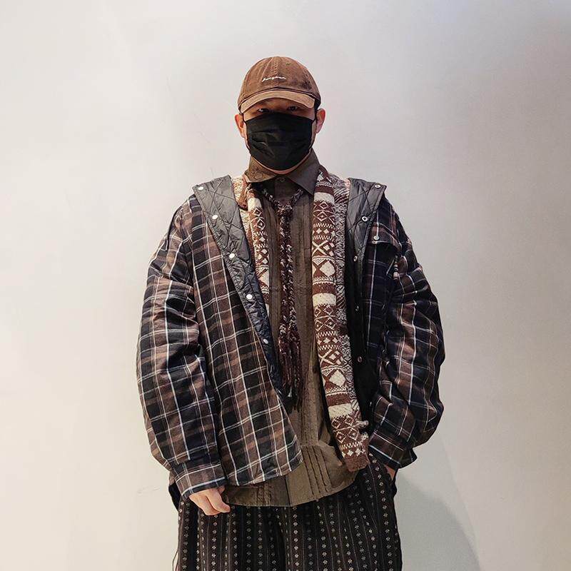 nogender集合连帽复古羽绒服