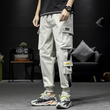 2026春款男休闲裤束脚裤运动裤哈伦裤子九分裤工装长裤K15-P25，男装工装外套，四季星座303A