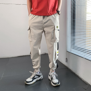 2026春款男休闲裤束脚裤运动裤哈伦裤子九分裤工装长裤 K15-P25图片