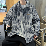 抖音春秋夹克外套小香风男大码银潮流男装外套JK2024，男装夹克，四季星座303A