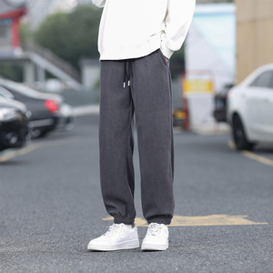 常规P18元 加绒P25男士灯芯绒潮牌束脚裤运动裤休闲长裤潮流K2819图片