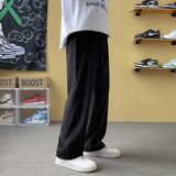 灯芯绒男裤子直筒痞帅九分休闲长裤宽松春秋韩版潮流日系K43P18，男装休闲裤，四季星座303A