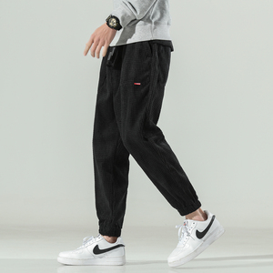 2026春季新蓝底蒙马特大码男玉米粒灯芯绒哈伦休闲裤K668P30，男装休闲裤，四季星座303A