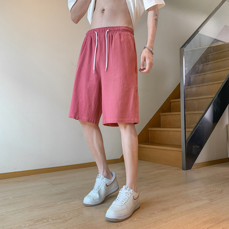新中式亚麻裤子夏季轻薄透气潮男士短裤棉麻休闲裤风男装K600,男装牛仔裤,四季星座303A