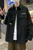JK2025春秋男装外套夹克衫长袖衬衫工装衬衣日系秋装常规30加绒40，男装夹克，四季星座303A