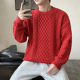 MY8267毛衣男冬季宽松慵懒高级感男生线衣美式休闲男常规37加绒47，男装针织衫/毛衣，四季星座303A