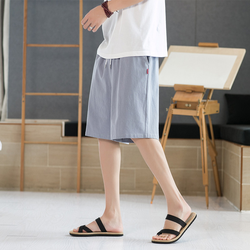 短裤男外穿夏季潮流韩版百搭宽松休闲裤潮牌ins运动速干5分裤K600图片