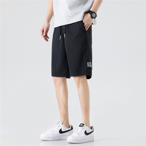 K219夏季薄款五分休闲短裤男士天丝牛仔莱赛尔冰丝宽松运动中裤图片